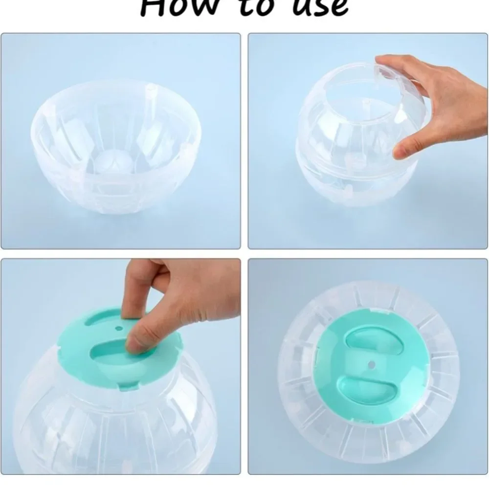 Small Pet Exercise Balls - Pink, Yellow, and Blue